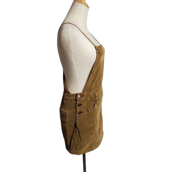 Free People Vintage Tan Corduroy Overall Skirt - Picture 2 of 6